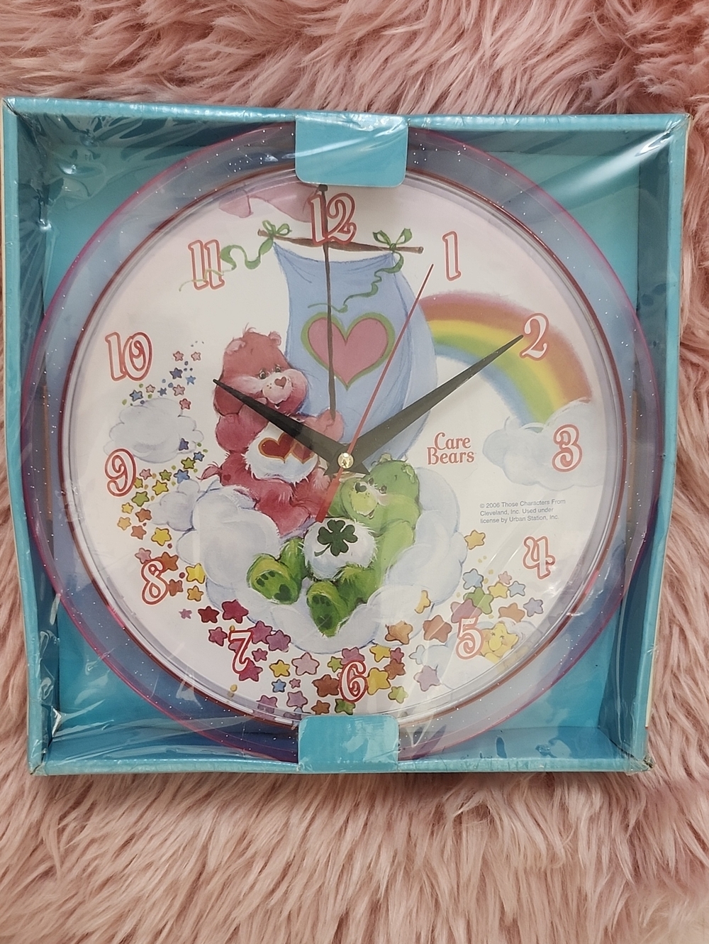 Brand New American Greetings Vintage Care Bears Wall Clock
